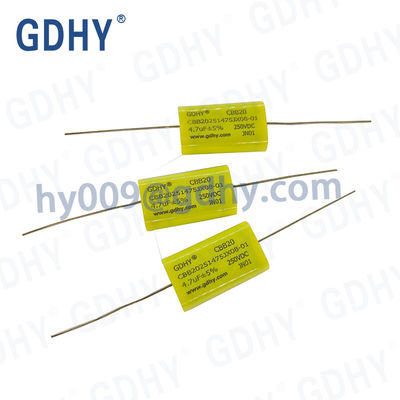 4.7uF 475nF Axial Metallized Polypropylene Film Capacitors 250VDC CBB20