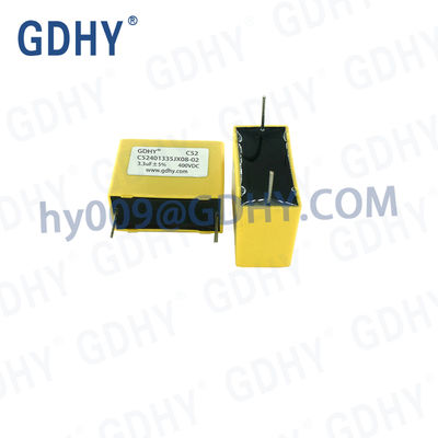 3.3uf 400VDC DC Link Film Capacitor Filter Applications Wind Power , Solar Inverter